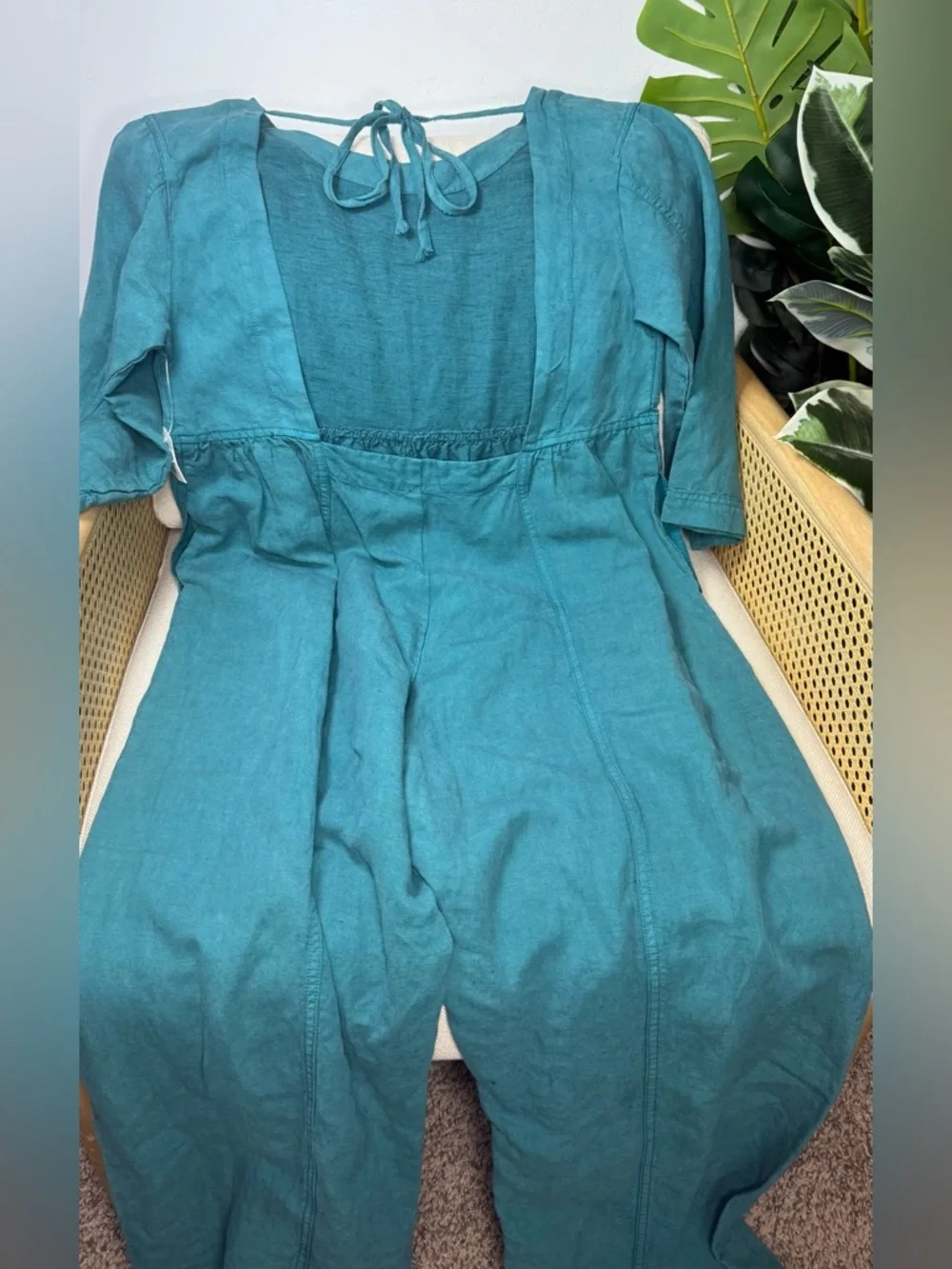 NWT Free People Pacific Coast Wide Leg Jumpsuit Size XS